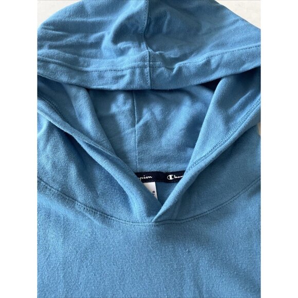 Champion Sleeveless Mountain Air Middle Weight Cut Off Hoodie Men's Medium Blue - Picture 3 of 5